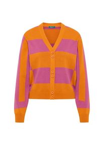 Tranquillo Womens Strickjacke im Colour Block-Design Trui Dames (L |oranje)