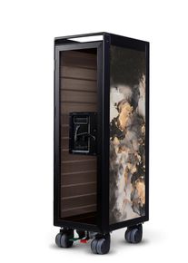 Bordbar X Instabilelab Chariot d'avion Vulcano - verre fumé Bordbar
