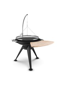 Blumfeldt Delion, závesný otočný gril, ohnisko, Ø 70 cm, dlhý stojan, nehrdzavejúca oceľ