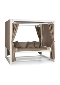 Blumfeldt Eremitage luxus hintaszék, 236x180x210cm, fehér/barnásszürke
