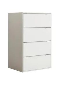 Mid.you Kommode , Weiß , Holzwerkstoff , 4 Schubladen , 65x102x48 cm , stehend , Kleinmöbel, Kommoden, Kommoden