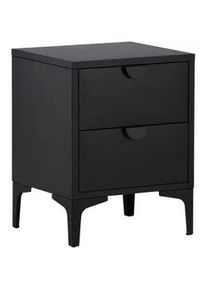 Vcm Livetastic Nachttisch , Schwarz , Metall , rechteckig , 45x59x40 cm , Schlafzimmer, Nachtkästchen