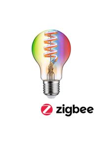 Paulmann Filament 230 V Smart Home Zigbee 3.0 LED-pære E27 470lm 6,3W RGBW+ dæmpbar Guld