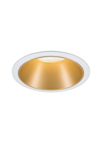 Paulmann Indbygningslampe Cole rund 88mm GU10 max. 10W 230V dæmpbar Hvid/Mat guld