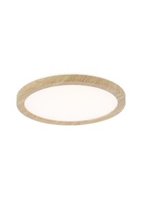 Paulmann LED-panel Atria Shine Backlight IP44 rund 190mm 11,2W 850lm 3000K Træoptik