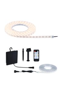 Paulmann LED-strip Solar inkl. fjernbetjening 5m IP44 2,8W 80lm/m 60 LEDs/m 3000K