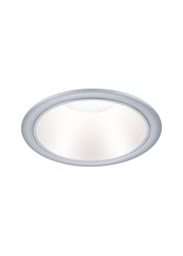 Paulmann LED-indbygningsarmatur Cole Coin Sæt med 1 styk IP44 rund 88mm Coin 6W 470lm 230V dæmpbar 2700K Mat sølv