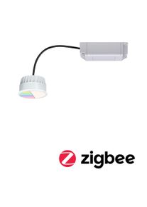 Paulmann LED-modul indbygningsarmatur Smart Home Zigbee 3.0 RGBW Coin Sæt med 1 styk rund 50mm Coin 5,2W 400lm 230V dæmpbar RGBW+ Satin