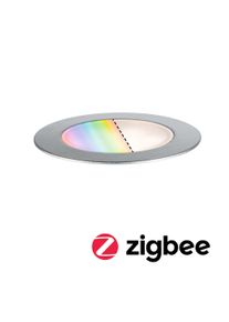 Paulmann Plug & Shine LED-gulvindbygningsarmatur Smart Home Zigbee 3.0 Floor RGBW Enkelt lysarmatur IP67 RGBW+ 2W Rustfrit stål