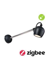 Paulmann Udendørs LED-vægarmatur Smart Home Zigbee 3.0 Kikolo insektvenligt IP65 90mm Tunable Warm 6,2W 400lm 230V Koksgrå Plast/Aluminium
