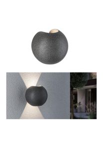 Paulmann Udendørs LED-vægarmatur Concrea IP65 160mm 3000K 2x5,5W 2x250lm 230V Sort sandsten Beton
