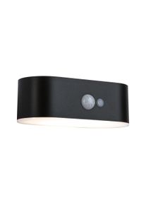 Paulmann Solar Udendørs LED-vægarmatur Adya Bevægelsessensor IP44 3000K 200lm Sort