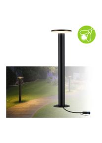 Paulmann Plug & Shine LED-pullertarmatur Plate Enkelt lysarmatur insektvenligt IP44 2200K 7W Koksgrå