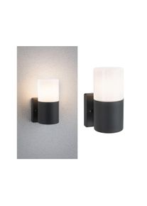 Paulmann Udendørs vægarmatur Tubs IP44 rund 105x123mm max. 15W 230V Mat grå Metal/Plast