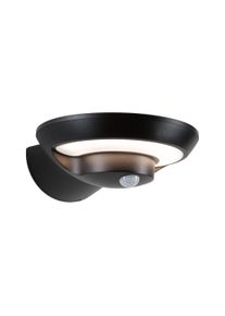 Paulmann Solar Udendørs LED-vægarmatur Bordola Twilight-styret bevægelsessensor (IR) IP44 180x211mm 3000K 3,5W 220lm 3,7V Koksgrå Plast