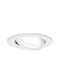 Paulmann LED-indbygningsarmatur Nova Coin Enkelt lysarmatur rund 84mm 50° 2,8W 505lm 230V 4000K Mat hvid