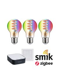 Paulmann Startsæt til attraktiv pris Smart Home Zigbee 3.0 Filament E27 RGBW + Gateway smik + Switch