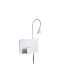 Paulmann LED-vægarmatur Halina USB C 2700K 200lm 230V 2,4W Mat hvid