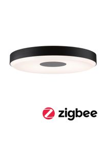 Paulmann LED-loftslampe Smart Home Zigbee 3.0 Puric Pane Effect 2700K 200lm / 1900lm 230V 16W / 1,5W dæmpbar Sort/Grå