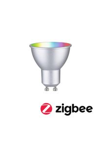 Paulmann Standard 230 V Smart Home Zigbee 3.0 LED-reflektor GU10 350lm 4,8W RGBW+ dæmpbar Krom mat