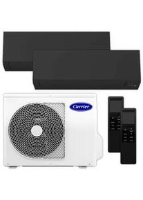 Carrier Multisplit Klimaanlage Set | High Line | Mattschwarz | 2,5 kW + 2,5 kW