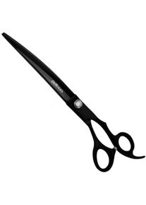 OPTIMUM Black Titanium Hundeschere, gebogen, 21cm