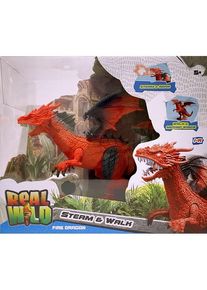 REAL WILD IR Dragon with Steam & Moving Wings Red