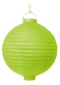 partydeco LED-lykta Sommarnätter ljusgrön 20cm