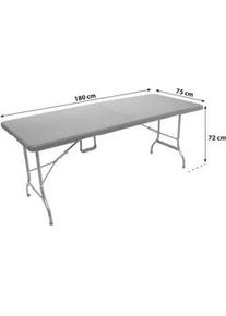Garden Pleasure Gartenklapptisch Ventana ca. 180x75 cm Schwarz