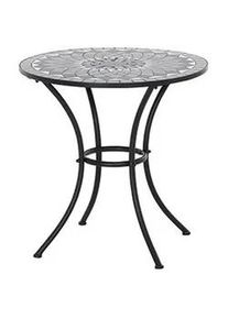 siena GARDEN Gartentisch Mosaik ca. 60x71 cm Schwarz