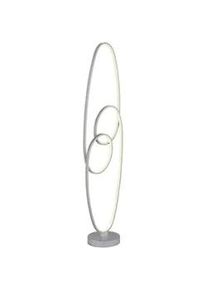 Globo LED-Stehleuchte Spira Opal/Silberfarben max. 39 Watt