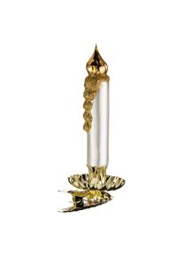 Christmas bauble: Candle (white)