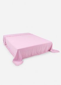 Couvre-lit à franges moderne - rose - taille 280x240 cm - Mousseline - bonprix