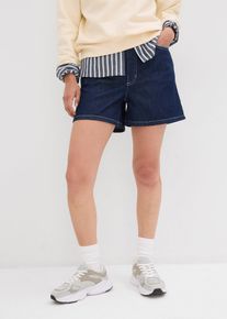 Short en jean taille haute peu extensible - bleu - taille 52 avec coton - bonprix
