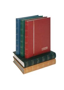 Lindner 1181-B Stockbook LUXUS Nubuk with 60 black pages, 230 x 305 x
