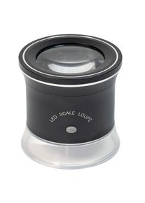 Lindner UV/LED magnifier, magnification 30x, with rechargeable battery