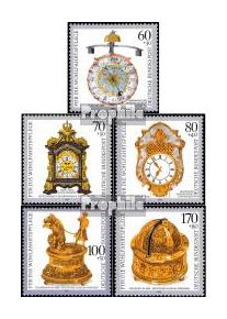 FRD (FR.Germany) 1631-1635 (complete.issue.) FDC 1992 Old Watches
