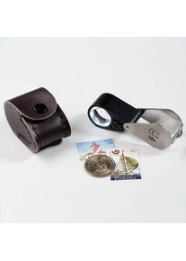 Precision Magnifier with LED and UV lamp, 10x magnification, 6 white h