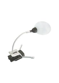 Lindner 7154 Rimless Standing Clamp Magnifier with LED Illumination -