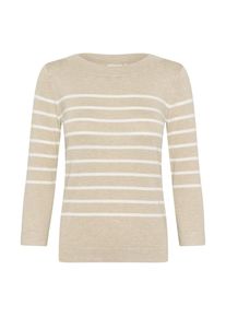 Kaffe Dames Trui 'KALizza' crème / beige gemêleerd S