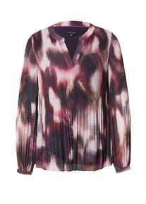 comma, COMMA Dames Blouse donkerbeige / aubergine / bessen / wit S