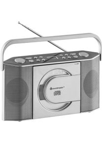 Soundmaster unisex Radio in zilverkleur ,maat 16x30x9 cm, Witt, 100% Kunststof