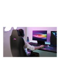Thermaltake ARGENT E700 - chair - aluminium alloy perforated leather high-density molded foam - storm black Büro Stuhl - Aluminium - Bis zu 150 kg