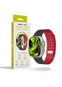 Mobile Origin Magnetic Strap black/red - AW Ultra 2/1(49mm)9/8/7(45mm)/6/SE/5/4(44mm)/3/2/1(42mm)