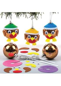 Christmas Robin Bauble Kits (Pack of 6) Christmas Crafts