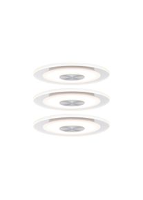 Paulmann Premium LED-indbygningsarmatur Whirl Basissæt rund 120mm 3x4,9W 3x180lm 230V dæmpbar 3000K Drejet aluminium/Satin