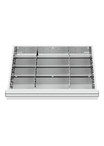 STIER Divisorio per cassetti divisorio in metallo BLH 200-300 mm dimensioni interne 600x450 mm 12 scomparti 6 x TW 175