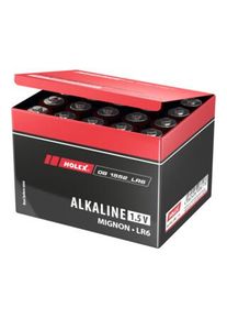 HOLEX Batterie alcaline al manganese, Dimensioni internazionali: LR6