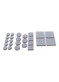 BGS Do it yourself Serie di paracolpi adesivi, grigio, 25pz.