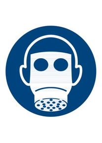HOFFMANN Segnali di obbligo, Utilizzare protezione respiratoria, Modello: 03030 ;Industrial Quality Supplies